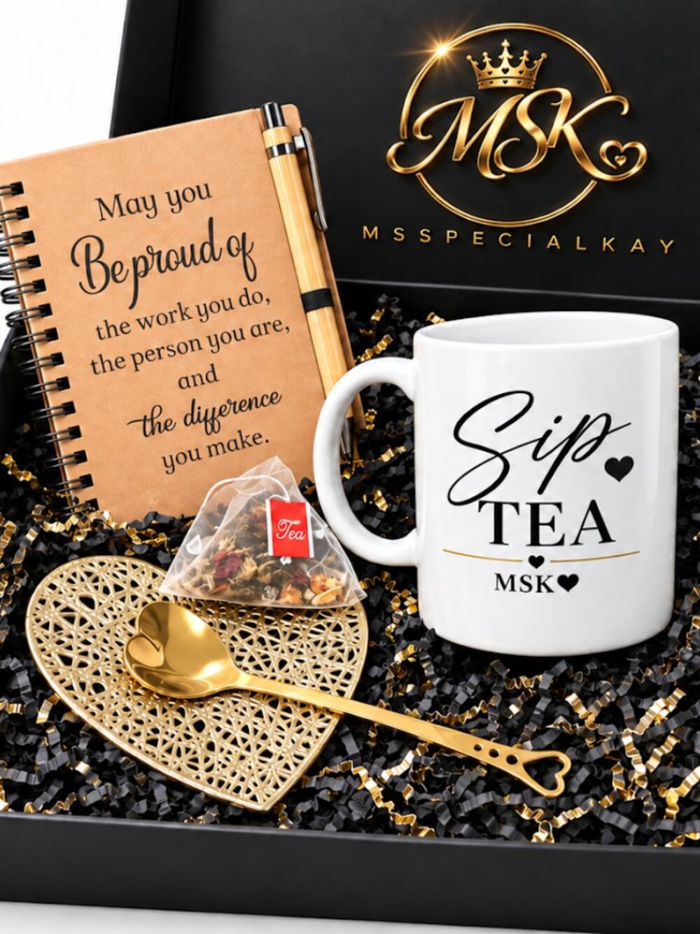 MSK Sip & Reflect Tea Gift Set – Mug, Journal, Pen & Tea – New